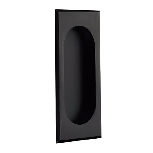 EMTEK FLUSH PULL RECTANGULAR PASSAGE FLAT BLACK (US19) 2201