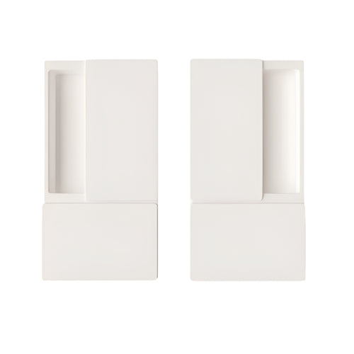 AGB KIT MANIGLIA WAVE PASSAGE WHITE B3000000FM