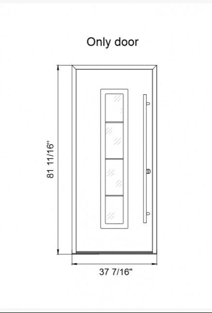 MODERN FRONT STEEL DOOR AURA
