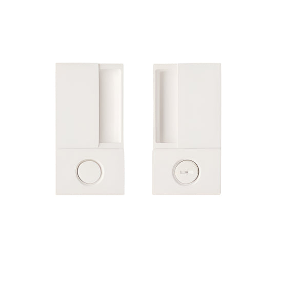 AGB KIT MANIGLIA WAVE PRIVACY WHITE B3000200FM