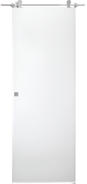 Smart Pro Flat Polar White Barn Doors