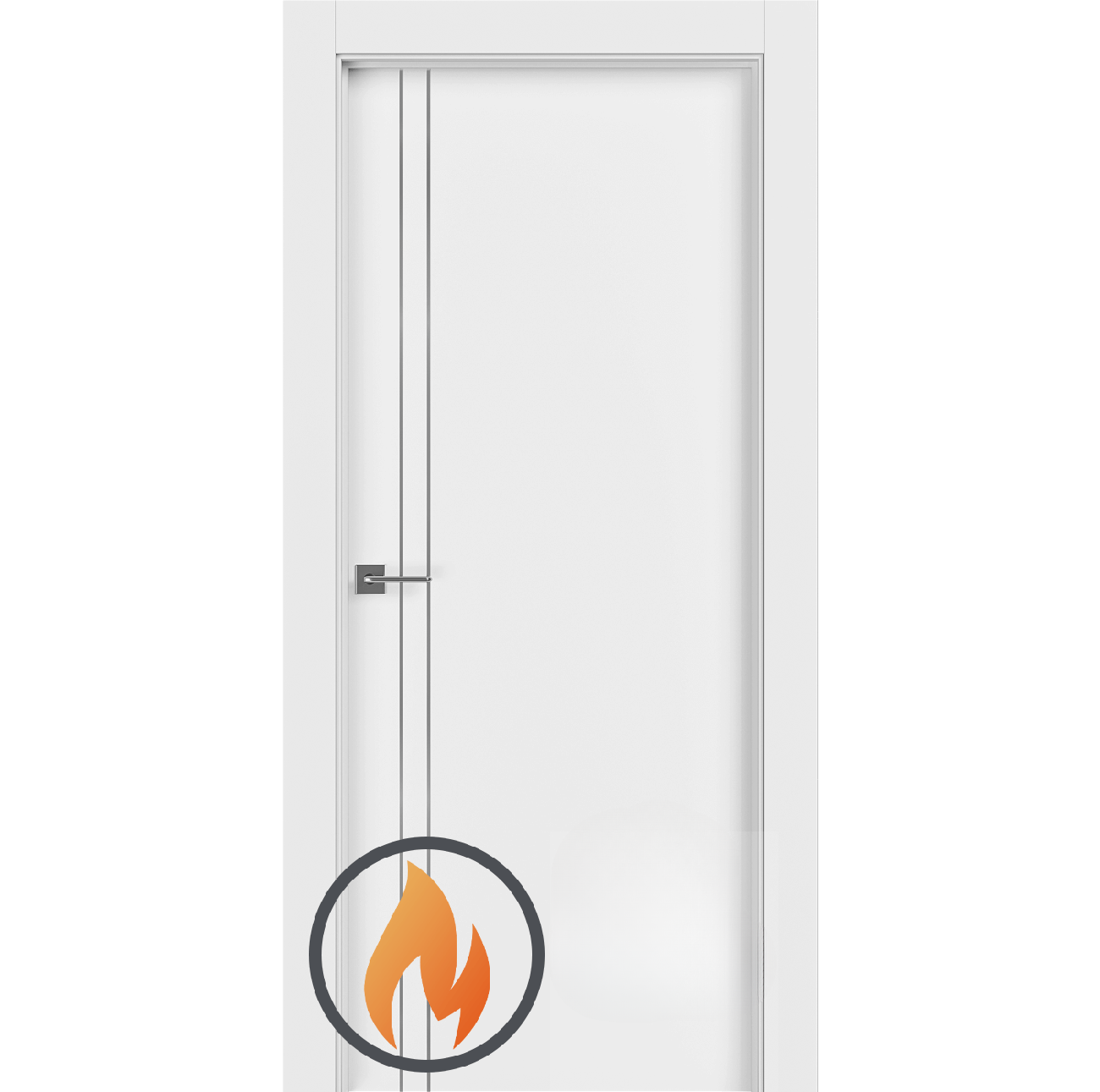 20 Min Fire Rated 2V Snow White