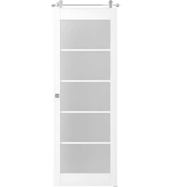 Palladio 5 Lite Vetro Bianco Noble Barn doors Belldinni Modern Interior Door