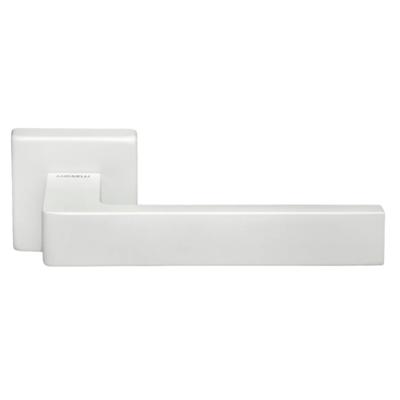 HORIZONT- SQ BIA WHITE DOOR HANDLE MORELLI