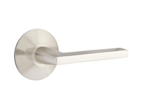 Emtek Helios Lever Square Rosette Passage RH, Satin Nickel
