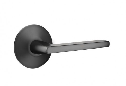 Emtek Helios Lever Modern Rosette Dummy, Flat Black