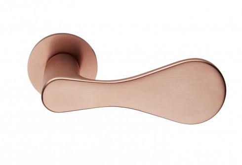 DnD Drop Lever Satin Copper Passage DP40PVD-SCD
