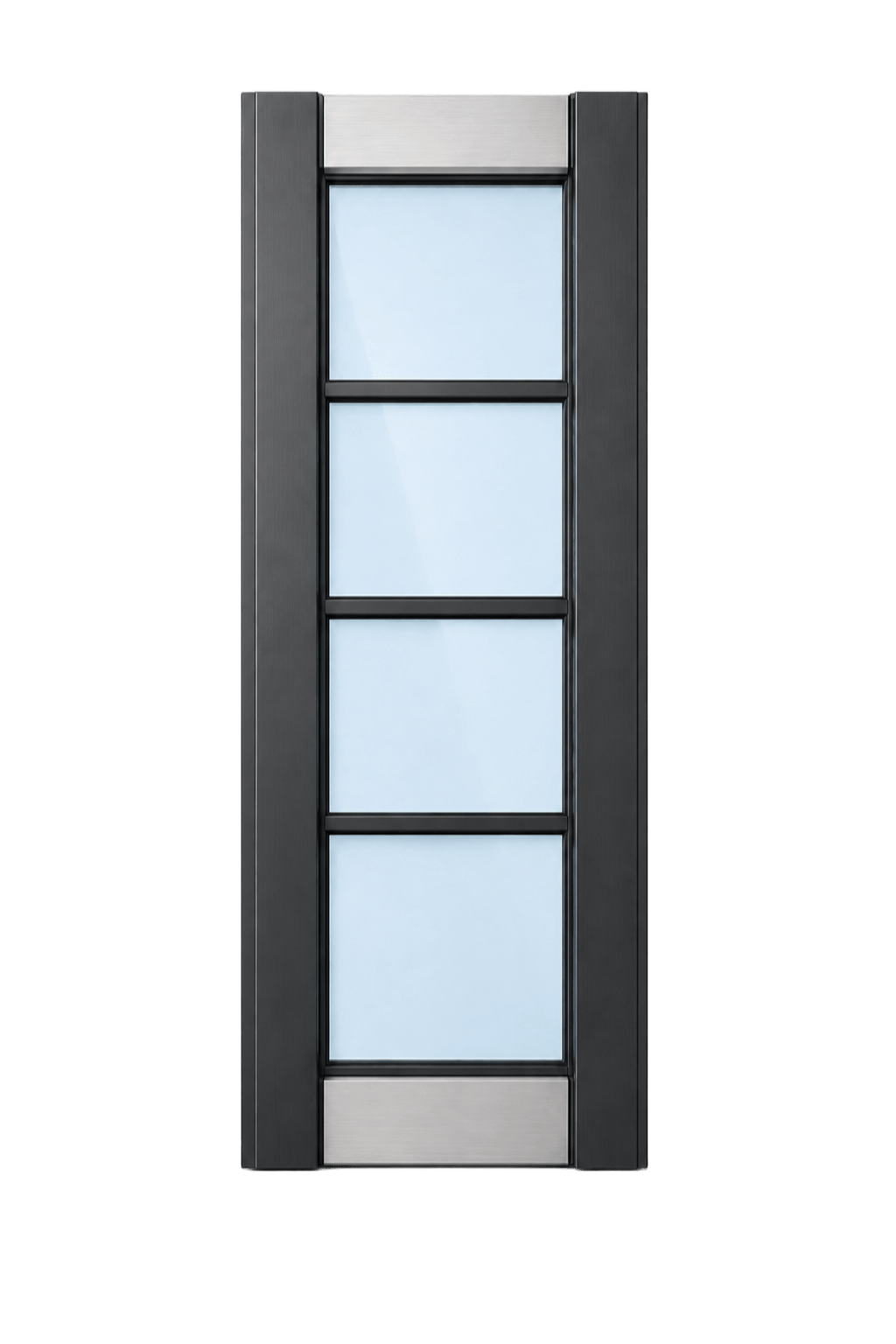 4-lite frosted glass interior door lite insert design