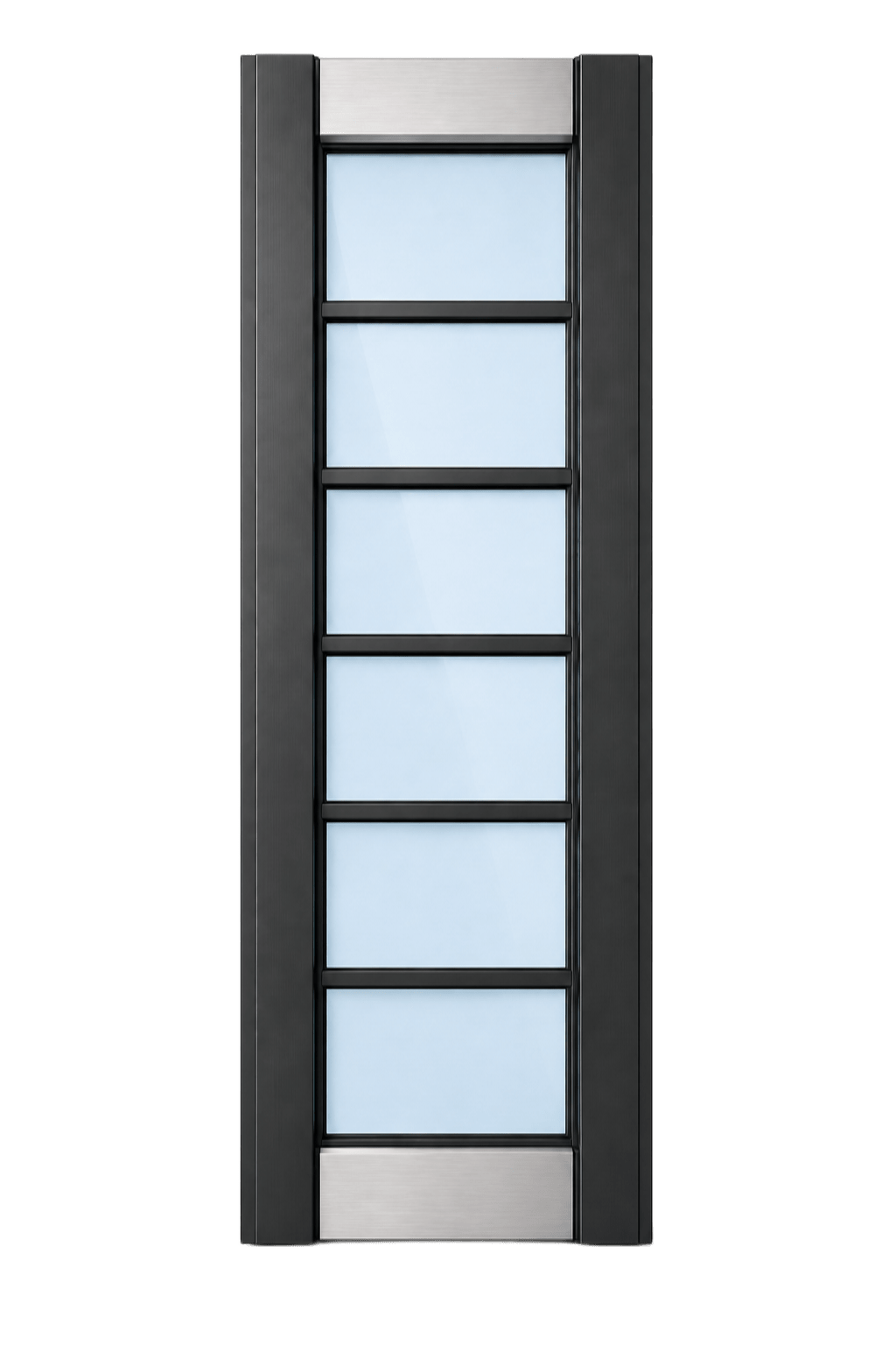 6-lite frosted glass interior door lite insert design