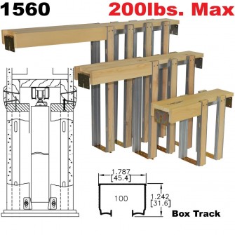 JOHNSON HARDWARE 1560 POCKET DOOR FRAME FOR 2 6 STUD WALLS