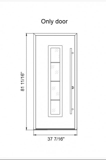 MODERN FRONT STEEL DOOR ZEPHYR