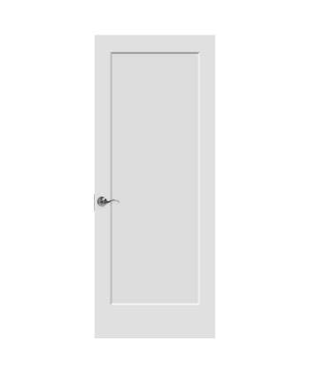 1 Panel White Primed Shaker Door