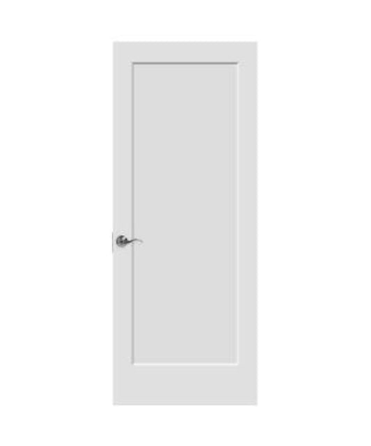 1 Panel White Primed Shaker Door