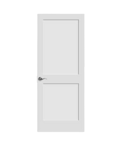 2 Panel White Primed Shaker Door