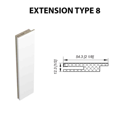 Jamb Extension Type 8 (Bianco Noble / Gray Oak / Shambor / Snow white)