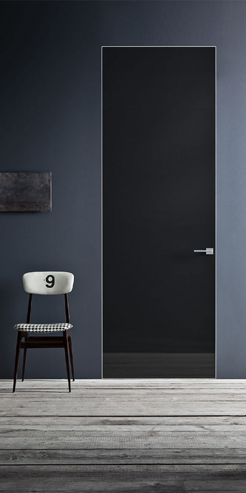 Modern Interior Space Reverse Black Glass