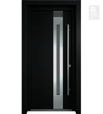 MODERN FRONT STEEL DOOR WITH SIDELITES ZEPHYR