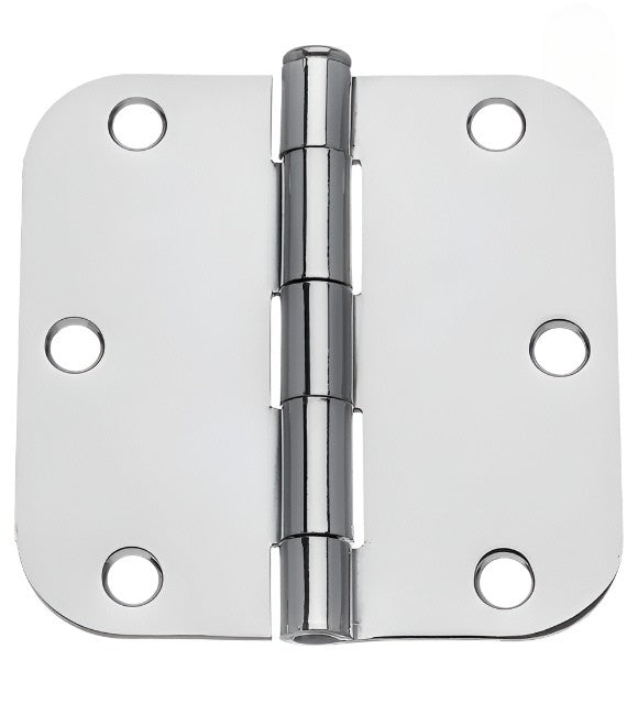 3 1/2" X 3 1/2" RESIDENTIAL DUTY HINGE WITH 5/8" RADIUS CORNERS 91033 US26 (POLISHED CHROME)