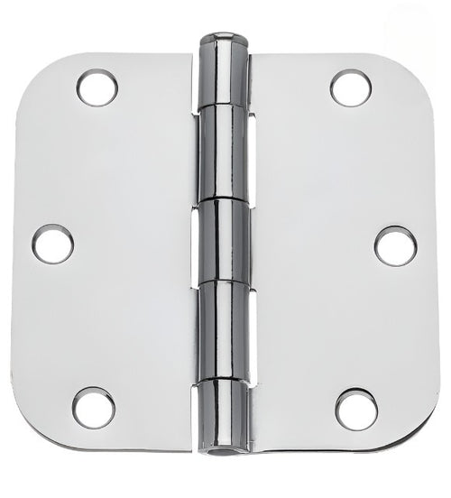 3 1/2" X 3 1/2" RESIDENTIAL DUTY HINGE WITH 5/8" RADIUS CORNERS 91033 US26 (POLISHED CHROME)