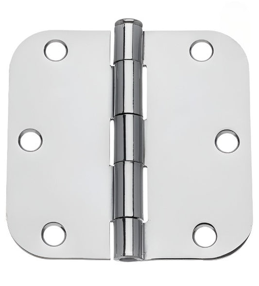 3 1/2" X 3 1/2" RESIDENTIAL DUTY HINGE WITH 5/8" RADIUS CORNERS 91033 US26 (POLISHED CHROME)