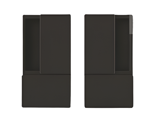 AGB KIT MANIGLIA WAVE PASSAGE BLACK B300000093