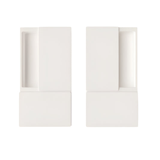AGB KIT MANIGLIA WAVE PASSAGE WHITE B3000000FM