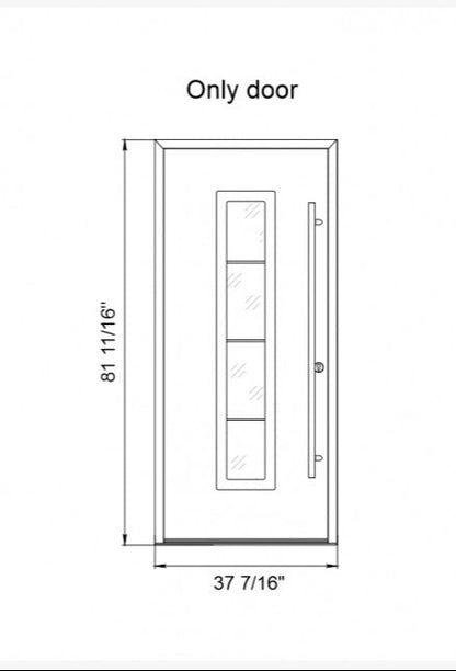 MODERN FRONT STEEL DOOR AURA