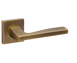 DOOR HANDLE ROCK KM AB/GP-7, BRONZE/POLISHED GOLD