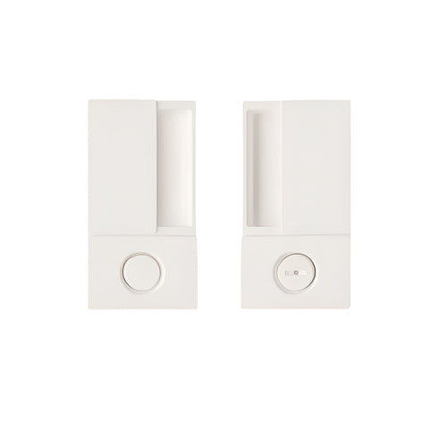 AGB KIT MANIGLIA WAVE PRIVACY WHITE B3000200FM