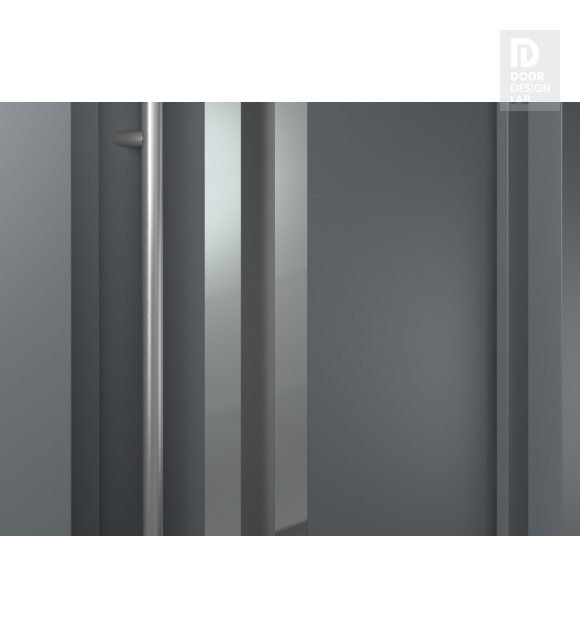 MODERN FRONT STEEL DOOR WITH SIDELITES ZEPHYR