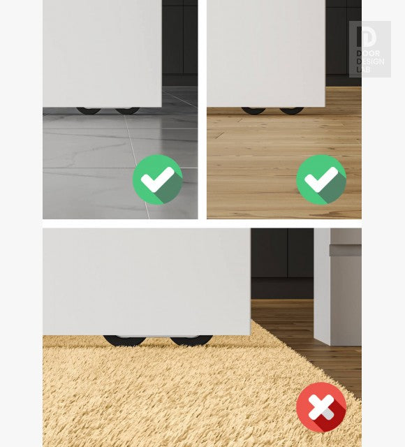 Smart Pro Flat Polar White Hidden Barn
