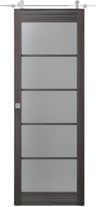 Gray Oak Barn Doors