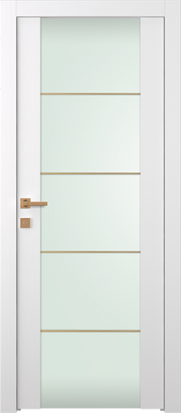 Gold Strips Vetro Bianco Noble