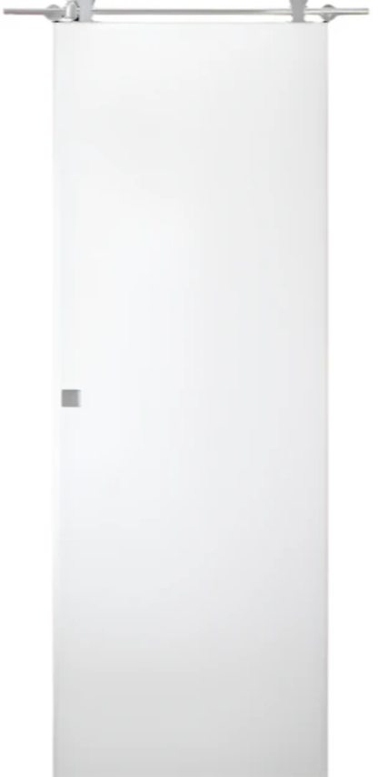 Smart Pro Flat Polar White Barn Doors