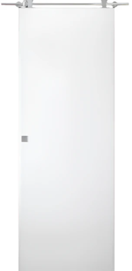 Smart Pro Flat Polar White Barn Doors