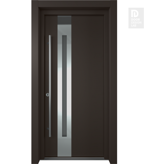 MODERN FRONT STEEL DOOR WITH SIDELITES ZEPHYR