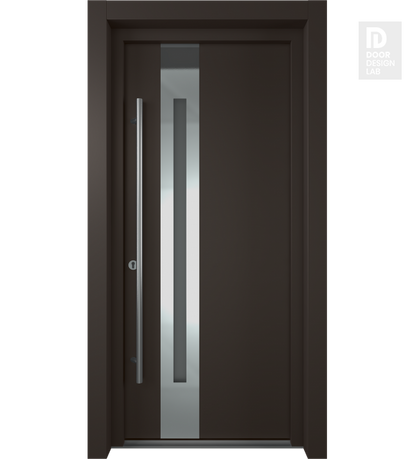 MODERN FRONT STEEL DOOR WITH SIDELITES ZEPHYR