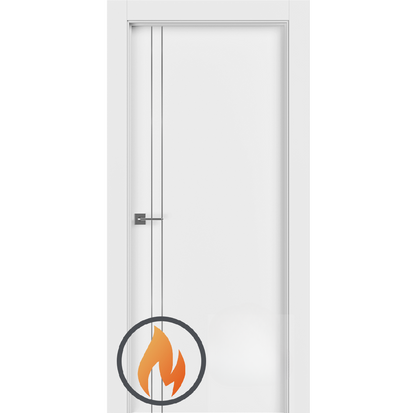 20 Min Fire Rated 2V Snow White