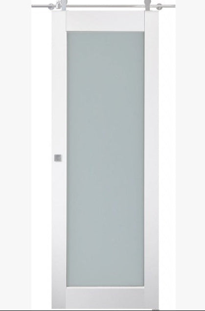 Smart Pro 207 Vetro Polar White Barn doors