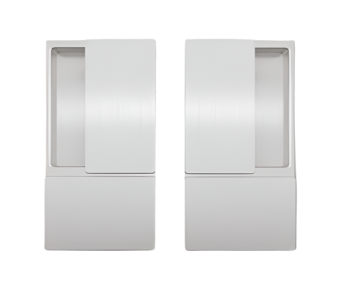 AGB KIT MANIGLIA WAVE PASSAGE SATIN CHROMIUM PLATED B300000032