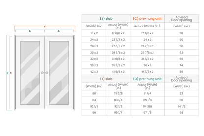 Smart Pro 10 Lite Vetro Polar White Double doors