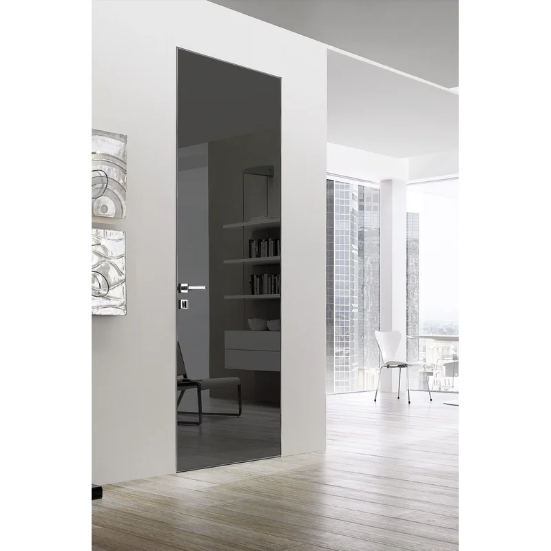 Modern Interior Space Reverse Black Glass