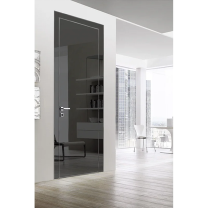 Modern Interior Space Reverse Black Glass
