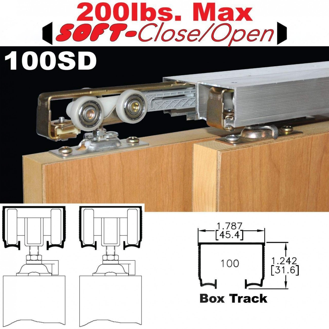 JOHNSON HARDWARE 100SD 2-DOOR PART SET