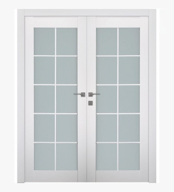 Smart Pro 10 Lite Vetro Polar White Double doors