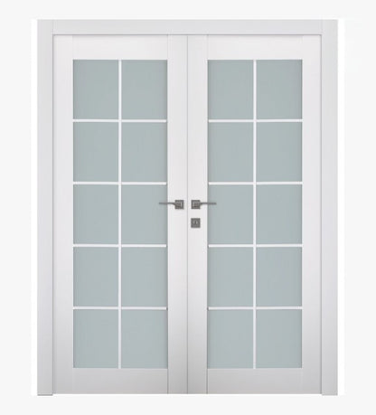 Smart Pro 10 Lite Vetro Polar White Double doors