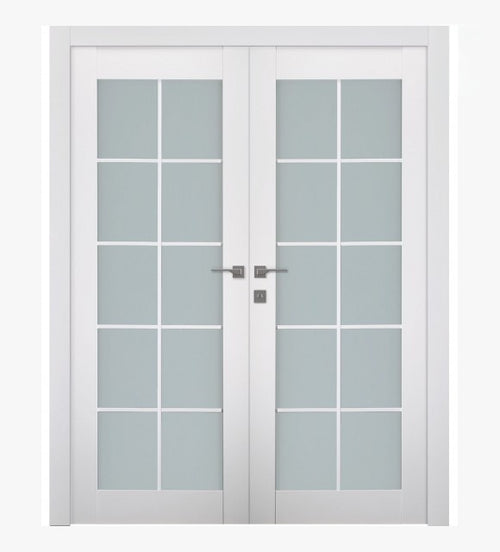Smart Pro 10 Lite Vetro Polar White Double doors
