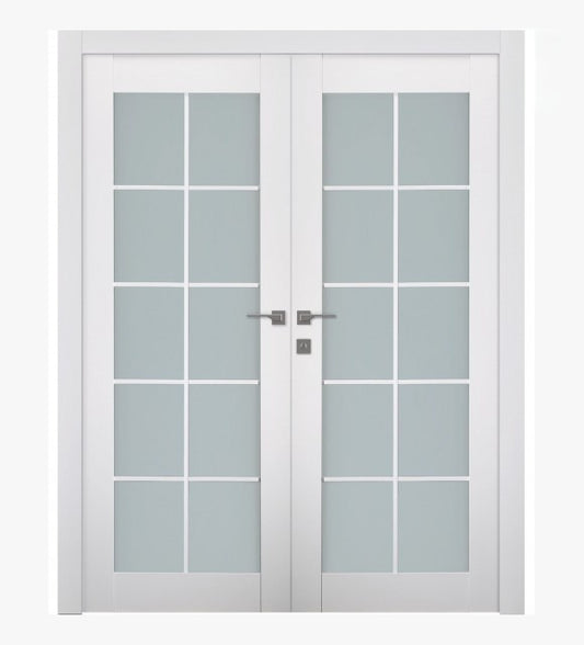 Smart Pro 10 Lite Vetro Polar White Double doors